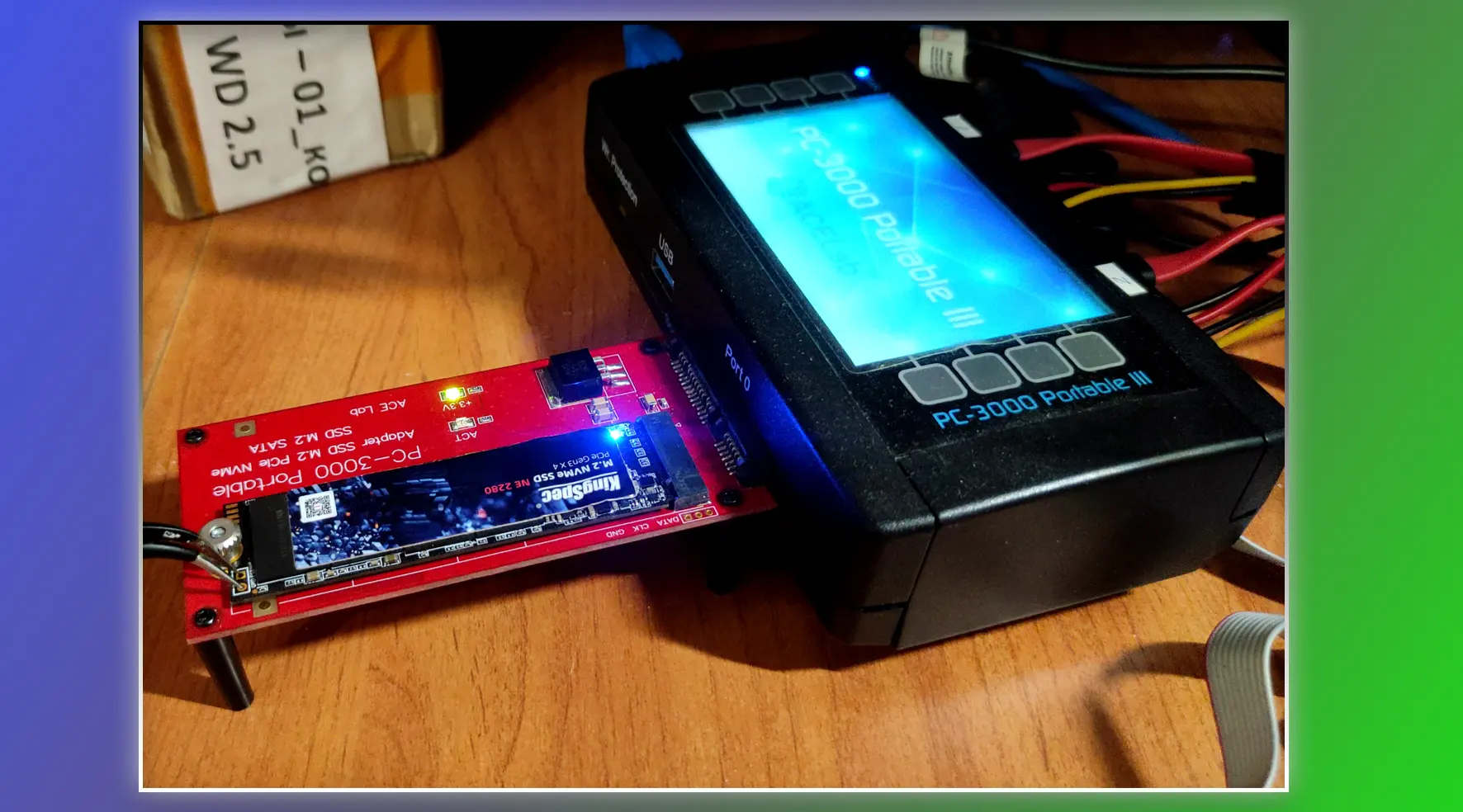 Профессиональное оборудование от компании AceLab позволяет получить информацию даже с проблемных накопителей. Используем оборудование PC-3000 Portable при восстановлении с ssd